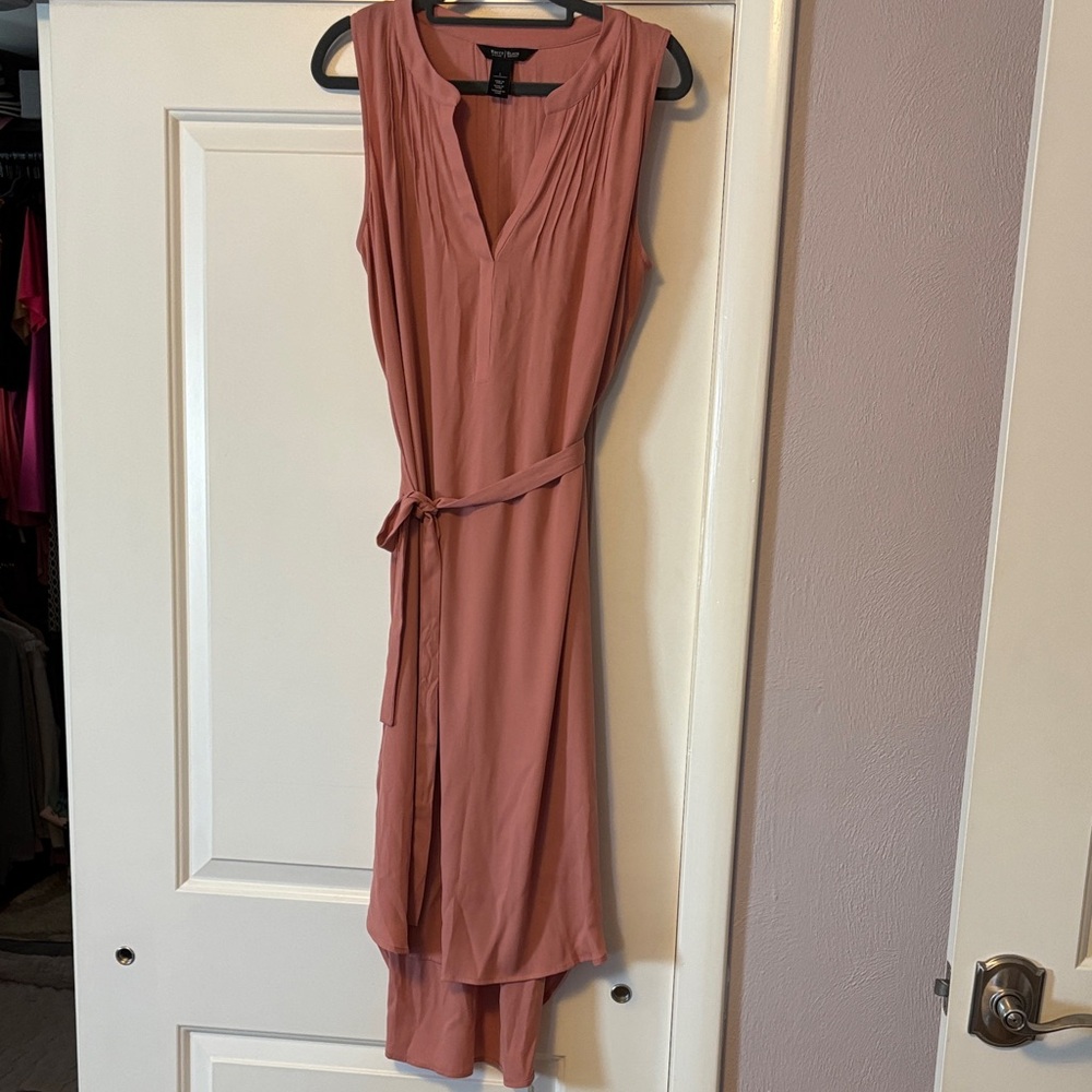 White House Black Market Sleeveless High Low Dress in Rose